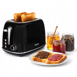 Toster Akpo AHT510CY Czarny Styl Retro