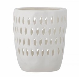 Bloomingville MATIL Ceramiczny Świecznik Tealight / Biały