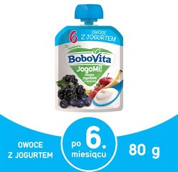 BoboVita Mus JogoMi! owoce jagodowe banan, 80g