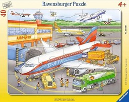 Kinderpuzzle 40 Teile - Kleiner Flugplatz