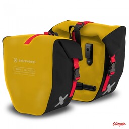 EXTRAWHEEL Sakwy uniwersalne RIDER POLYESTER 30L yellow/black