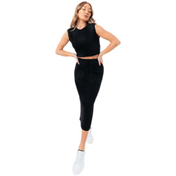 Justhype Sweat Midi Skirt Loungewear Set LABON008, Kobieta,