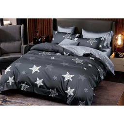 Pościel dwustronna 160x200 GWIAZDKI C94 prześcieradło