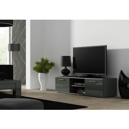 Szafka RTV szara mat / połysk 140 cm