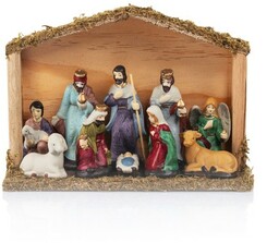 Szopka bożonarodzeniowa - 17 cm - Ceramico