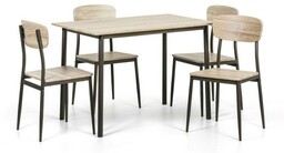 Zestaw do jadalni QUATRO, stół 1100 x 700