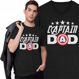 Koszulka Captain Dad Prezent na Dzień Taty Ojca