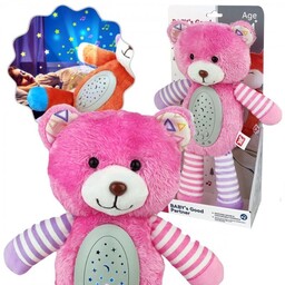 WOOPIE BABY Przytulanka Usypiacz Projektor 2w1 Różowy Miś
