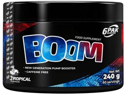 6pak Nutrition Boom smak tropikalny, 240 g