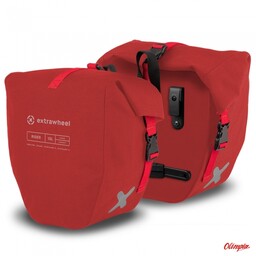 EXTRAWHEEL Sakwy uniwersalne RIDER PREMIUM CORDURA 30L red