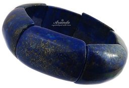 Lapis Lazuli Elegancka Bransoleta Certyfikat