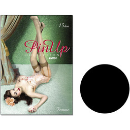 Pończochy Do Paska Nylonowe Femme 15 Den Nero