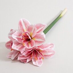 Kwiat sztuczny Amarylis 62 cm pink, 15x62 cm