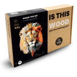 WOOD YOU DO Puzzle Silny Lew (465 elementów)