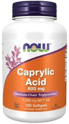 NOW Foods Kwas Kaprylowy 600 mg
