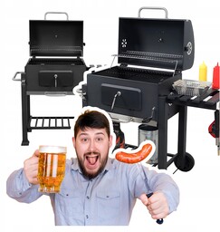 Grill Weglowy Deluxe Ruszt 57x37 cm Do ogrodu