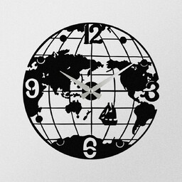 Zegar ścienny World S018 Black, 48 x 48
