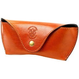 Florence Skórzane Etui Na Okulary Damskie Naturalna Skóra