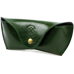 Florence Skórzane Etui Na Okulary Damskie Naturalna Skóra