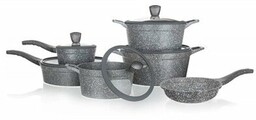 Banquet 11-częściowy komplet naczyń z powłoką nieprzywierającą Granite