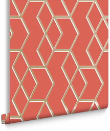Tapeta dekoracyjna Graham&Brown Balance ARCHETYPE CORAL & GOLD