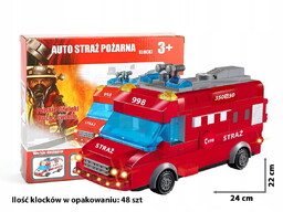 Toys Klocki Zestaw Straż Pożarna 48 elementów 3+