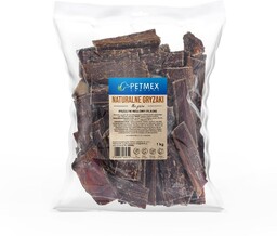 PETMEX Naturalne gryzaki Przełyk wołowy płaski 1kg