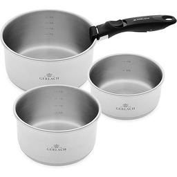 Gerlach Smart Steel Zestaw Garnków Indukcja Stal Nierdzewna