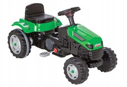 Duży traktor na pedały traktorek klakson