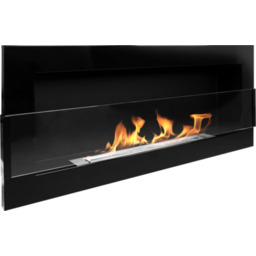 Biokominek 900 x 400 mm czarny połysk
