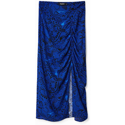 Spódnica midi slim z rozcięciem