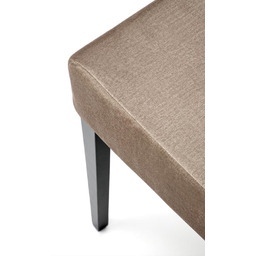 Krzesło do jadalni tapicerowane brązowe Clarion 2