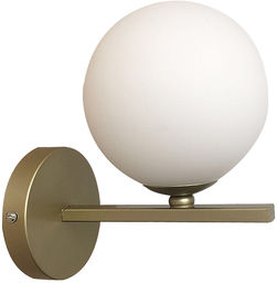 Candellux KAMA 21-73419 kinkiet lampa ścienna mosiądz klosz