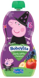 BoboVita Świnka Peppa Mus jagody i jabłka