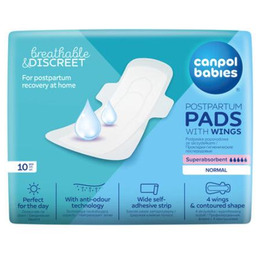 CANPOL BABIES Dyskretne podpaski poporodowe ze skrzydełkami
