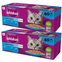 WHISKAS Karma dla kota Rybne Przysmaki (80 x