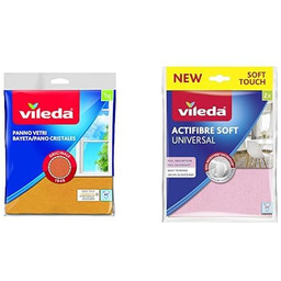 Vileda Zestaw 5produkty Ściereczka do Mycia Okien 3szt