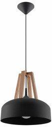 Lumes Czarna industrialna lampa wisząca - EX516-Casko