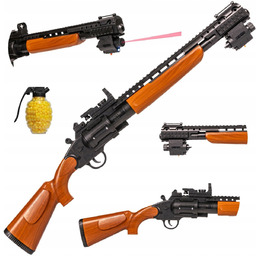 Rewolwer Na Kulki Plastikowe Pistolet Karabin Z Laserem