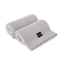 Poofi Kocyk bambusowy Pure Jasno szary