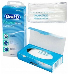Oral-B Superfloss Nić dentystyczna 50 ocinków
