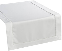 Obrus 140 x 180 Dekoracyjny Madele Ozdobny Biały