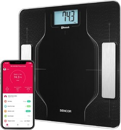Inteligentna osobista waga fitness Sencor SBS8002BK