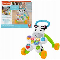 Fisher-Price Interaktywny Chodzik Zebra Pchacz Edukacyjny Język Angielski