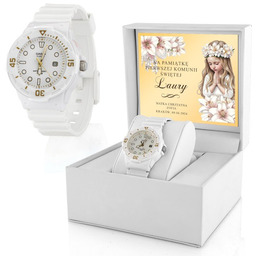 ZEGAREK CASIO LRW-200H-7E2 z DEDYKACJĄ na KOMUNIĘ