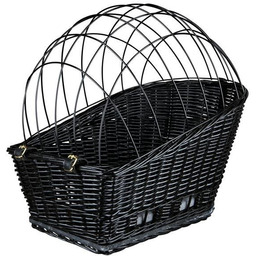Trixie czarny wiklinowy kosz na rower 35x49x55 cm