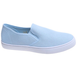 Błękitne męskie trampki slip on