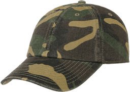 Destroyed Visor Camo Strapback Cap, moro, One Size