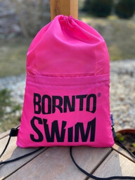 Plecak do pływania borntoswim swimbag różowy
