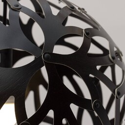 david trubridge Lampa wisząca Floral, możliwość ściemniania, czarny,